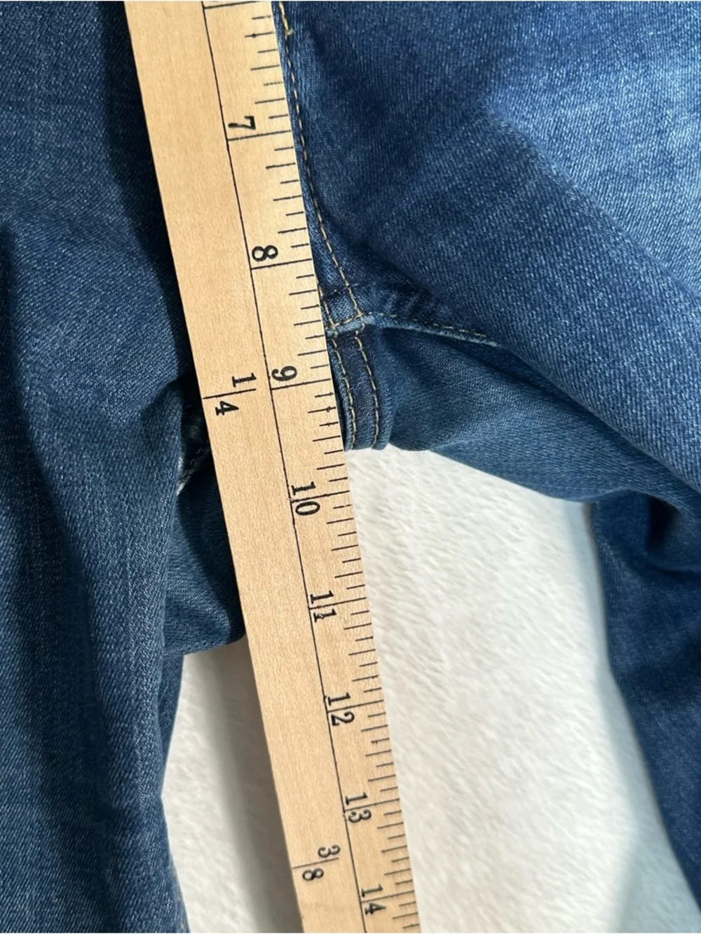 7 For All‎ Mankind The Skinny b(air) Blue Jeans Size 26 Lightweight Stretch Luxe